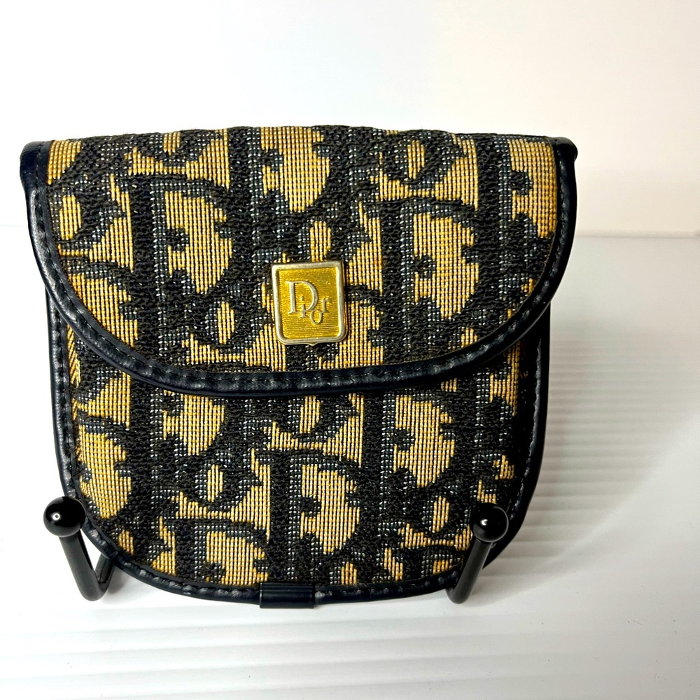 Dior Black and Gold Women's coin pouch